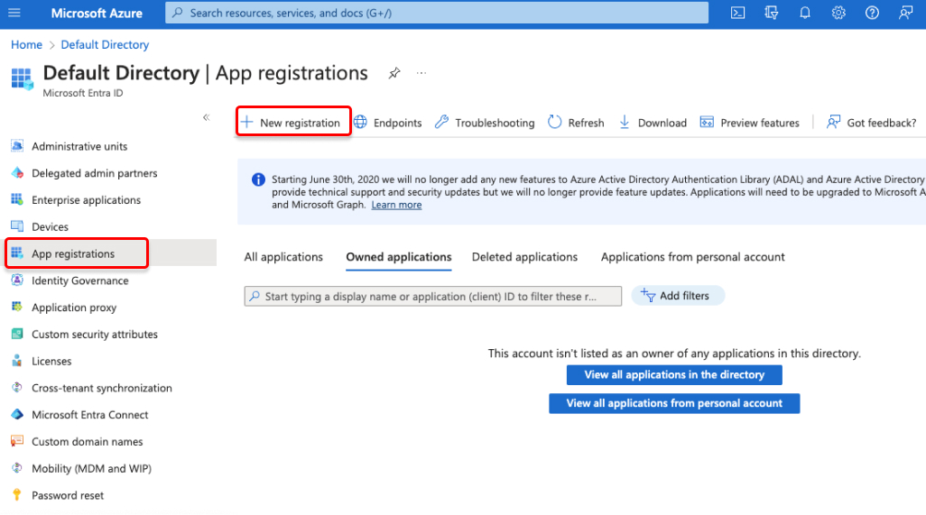 Microsoft App Registration