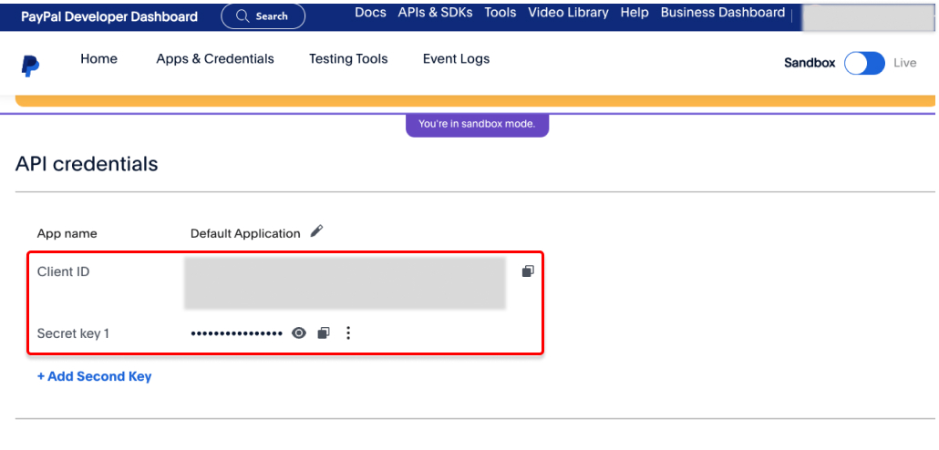 Paypal API Creds