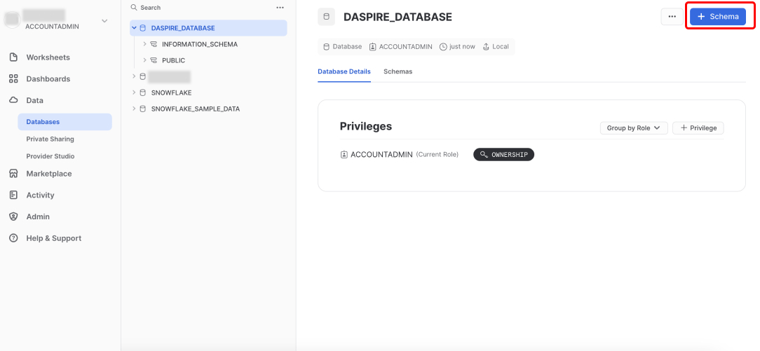 Snowflake Database Schema